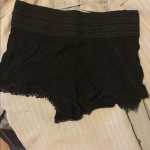Cotton black shorts